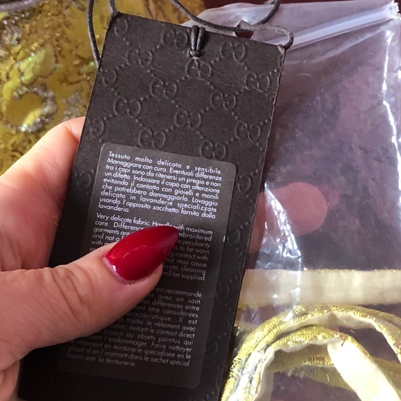 GUCCI Embellished Metallic Lurex Bustier dress - Size 38 - Picture 9 of 12